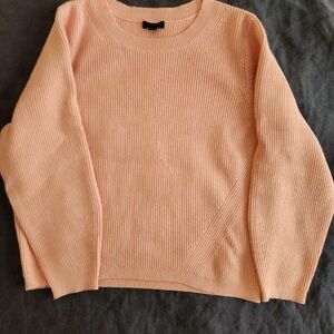 J. Crew Light Peach Crew Neck Sweater